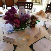 Table setting in the Sargent Room