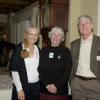 Staff member Sue Andrews (middle) with Debbie and Bob Zeller.