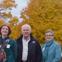 Frances Harris serves with Doug Lyon as Vice-Chair in 2018 and will become the Chair of the Board in 2019. (L-R, Frances with board members, Peter Fichter and Kathy Carroll)
