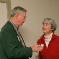 Chris Cundey, Chair, and Nancy Teach, Vice-Chair in 2005-2006.