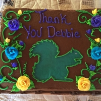 Doug Lyon provided the Anniversary cake