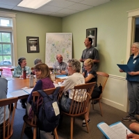 In June Sue Andrews and Andy Deegan host a monitoring workshop to train prospective easement monitors.  With our increasing number of protected properties, we are always in need of able bodies to walk these properties in the fall.  Maybe you'll consider joining us?